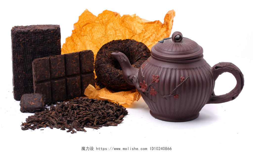 来自中国云南省的芳香黑色普洱茶茶健康热饮天然抗生物药物